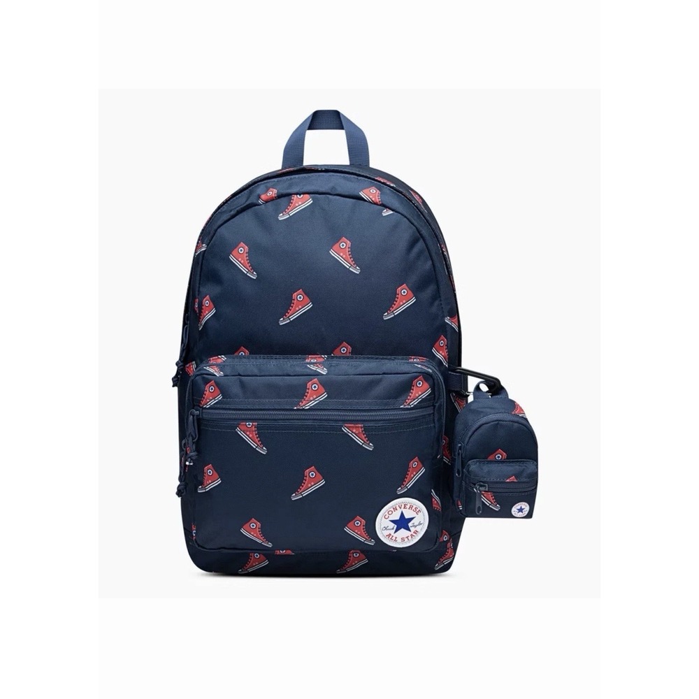 Converse All Star Chuck Taylor Sneaker Print Backpack Blue/Red w/Mini Backpack